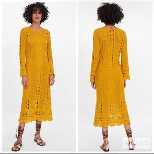 Scalloped crocheted dress